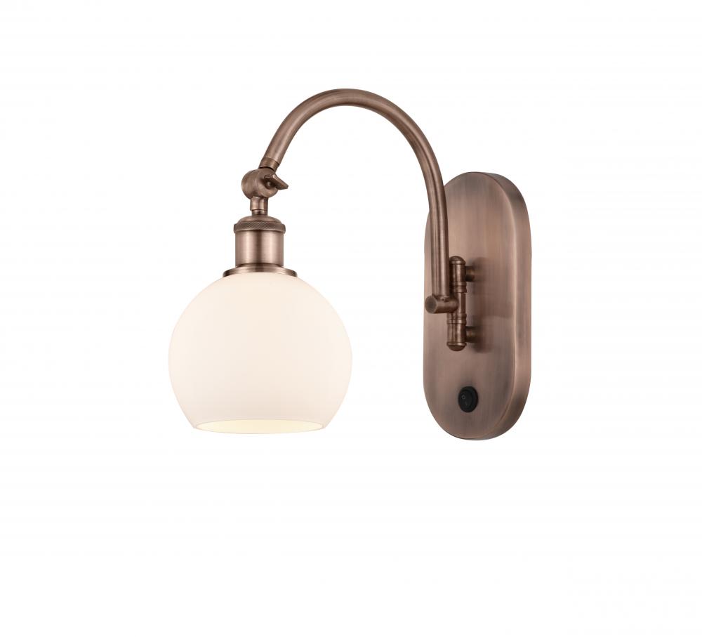 Athens - 1 Light - 6 inch - Antique Copper - Sconce