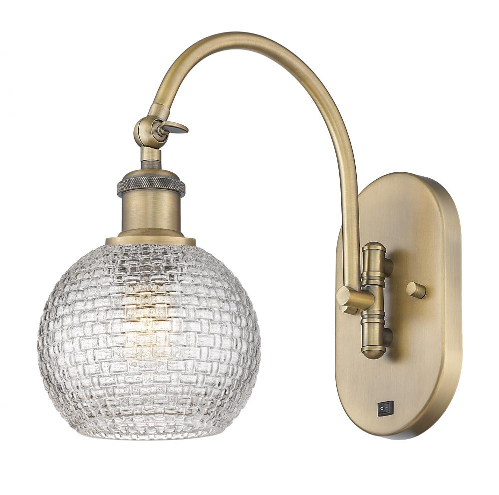 Athens - 1 Light - 6 inch - Brushed Brass - Sconce