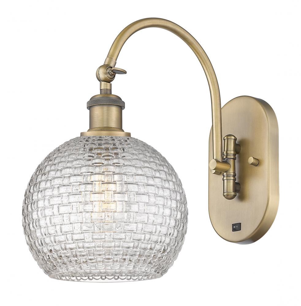 Athens - 1 Light - 8 inch - Brushed Brass - Sconce