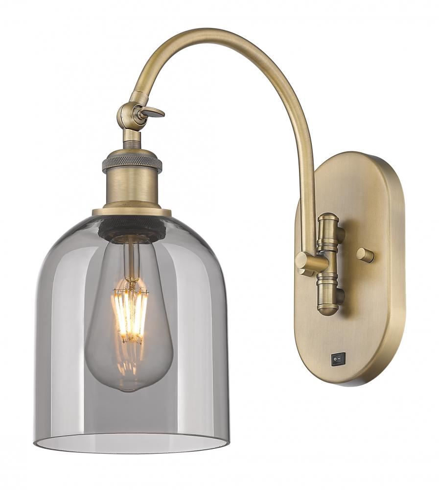 Bella - 1 Light - 6 inch - Brushed Brass - Sconce