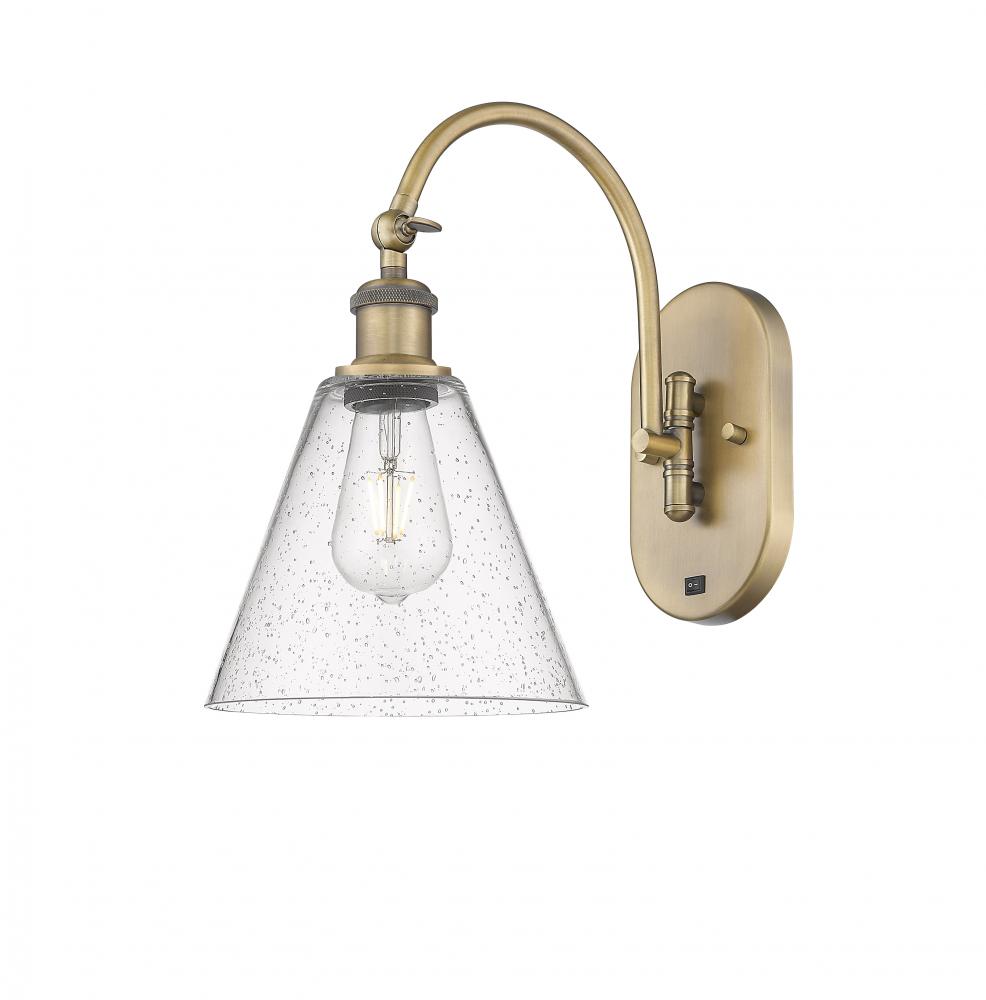 Berkshire - 1 Light - 8 inch - Brushed Brass - Sconce