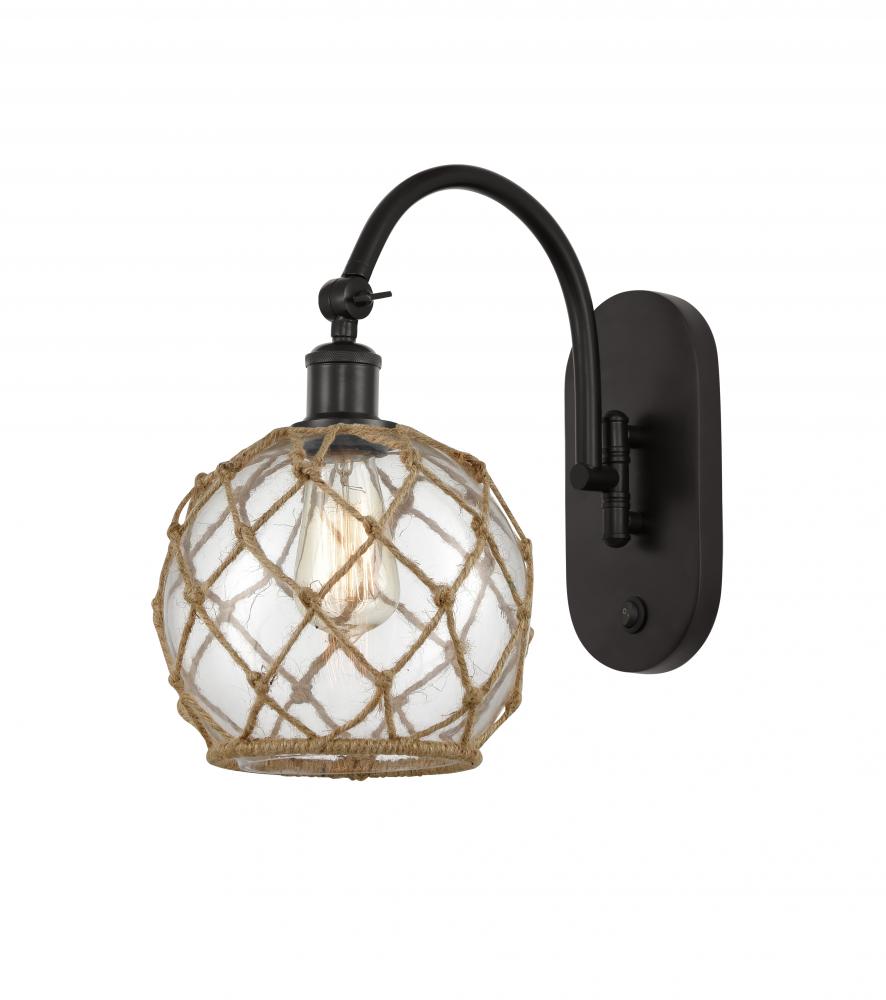 Farmhouse Rope - 1 Light - 8 inch - Oil Rubbed Bronze - Sconce