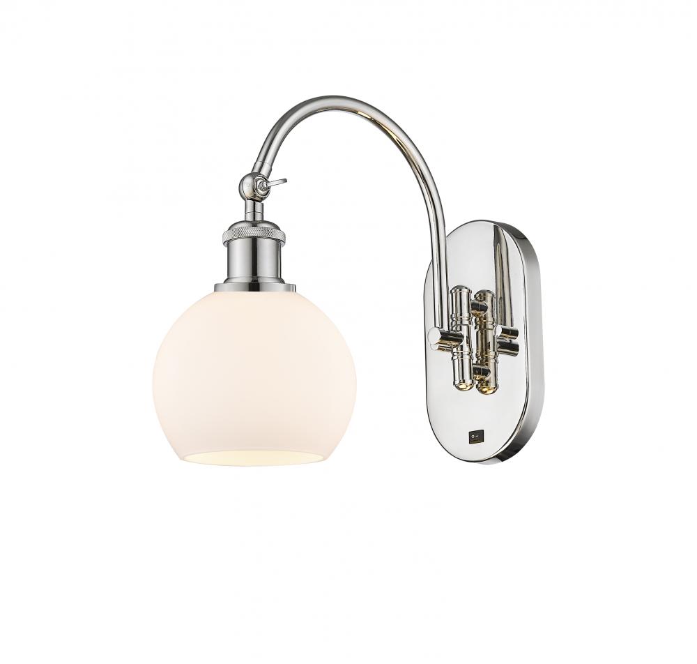 Athens - 1 Light - 6 inch - Polished Nickel - Sconce