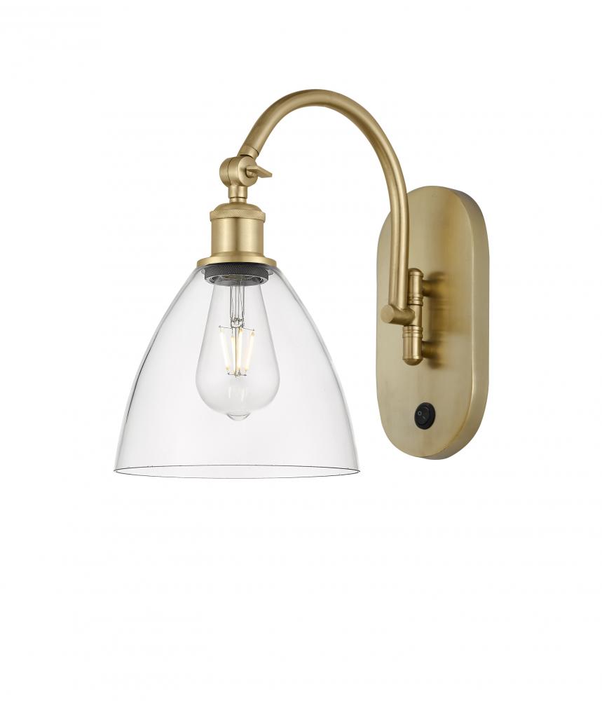 Bristol - 1 Light - 8 inch - Satin Gold - Sconce