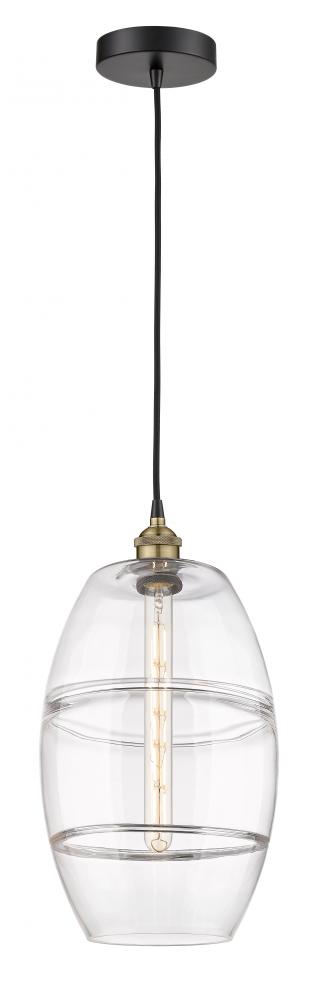 Vaz - 1 Light - 10 inch - Black Antique Brass - Cord hung - Mini Pendant