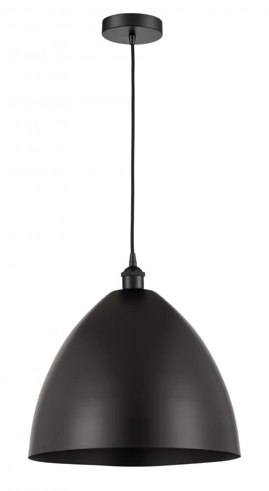 Bristol - 1 Light - 16 inch - Matte Black - Cord hung - Mini Pendant