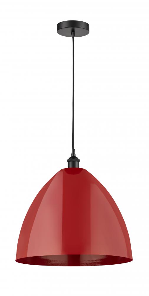 Plymouth - 1 Light - 16 inch - Matte Black - Cord hung - Mini Pendant