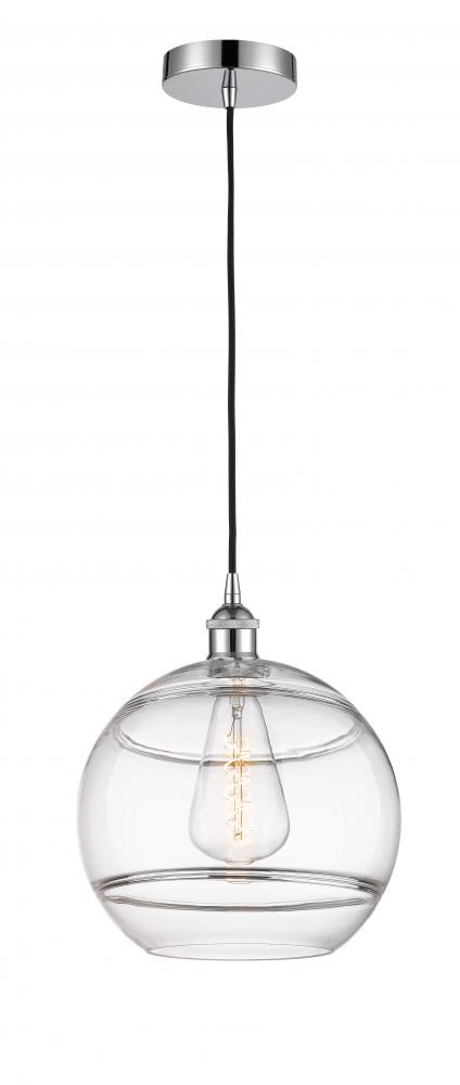 Rochester - 1 Light - 12 inch - Polished Chrome - Cord hung - Mini Pendant