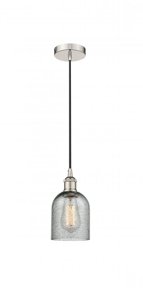 Caledonia - 1 Light - 5 inch - Polished Nickel - Cord hung - Mini Pendant