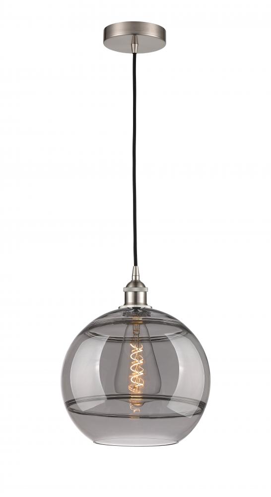 Rochester - 1 Light - 12 inch - Brushed Satin Nickel - Cord hung - Mini Pendant