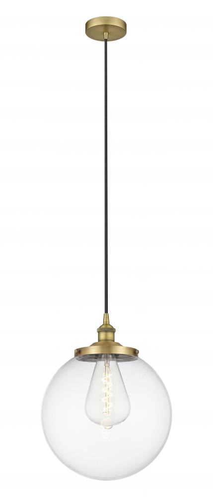 Beacon - 1 Light - 14 inch - Brushed Brass - Mini Pendant