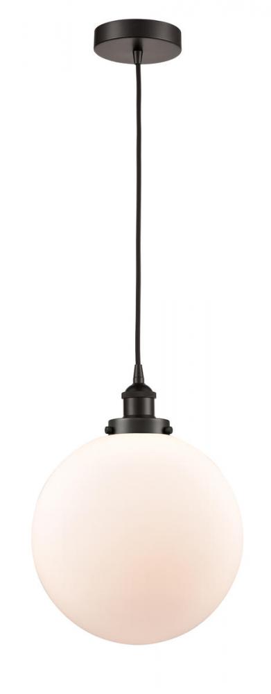 Beacon - 1 Light - 12 inch - Oil Rubbed Bronze - Cord hung - Mini Pendant