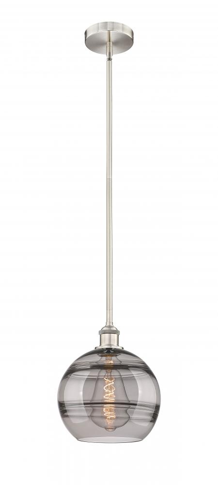 Rochester - 1 Light - 10 inch - Brushed Satin Nickel - Cord hung - Mini Pendant