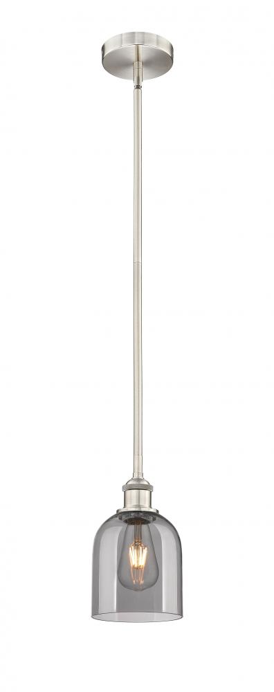 Bella - 1 Light - 6 inch - Brushed Satin Nickel - Cord hung - Mini Pendant