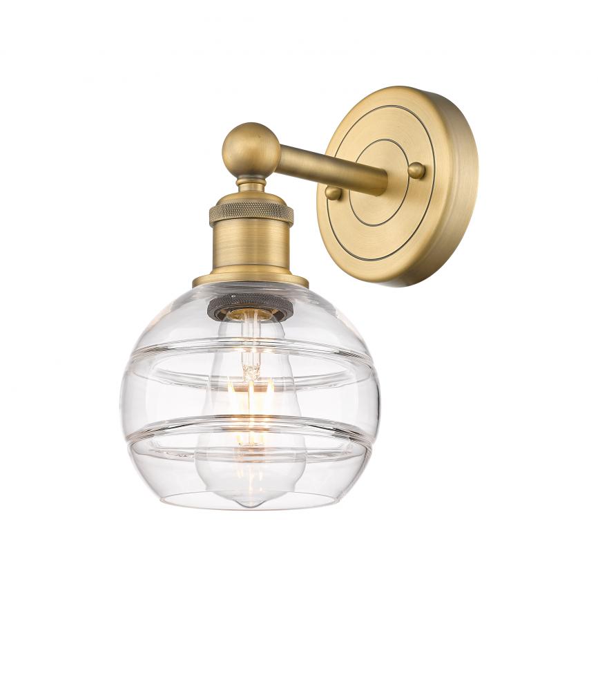 Rochester - 1 Light - 6 inch - Brushed Brass - Sconce