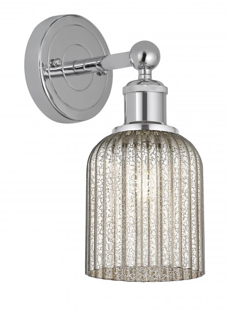 Bridal Veil - 1 Light - 5 inch - Polished Chrome - Sconce