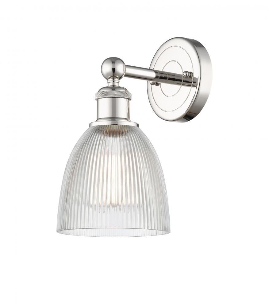 Castile - 1 Light - 6 inch - Polished Nickel - Sconce