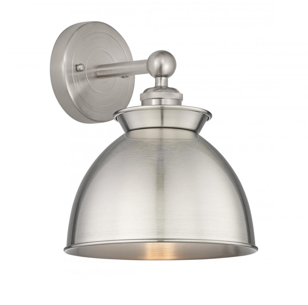 Adirondack - 1 Light - 8 inch - Brushed Satin Nickel - Sconce