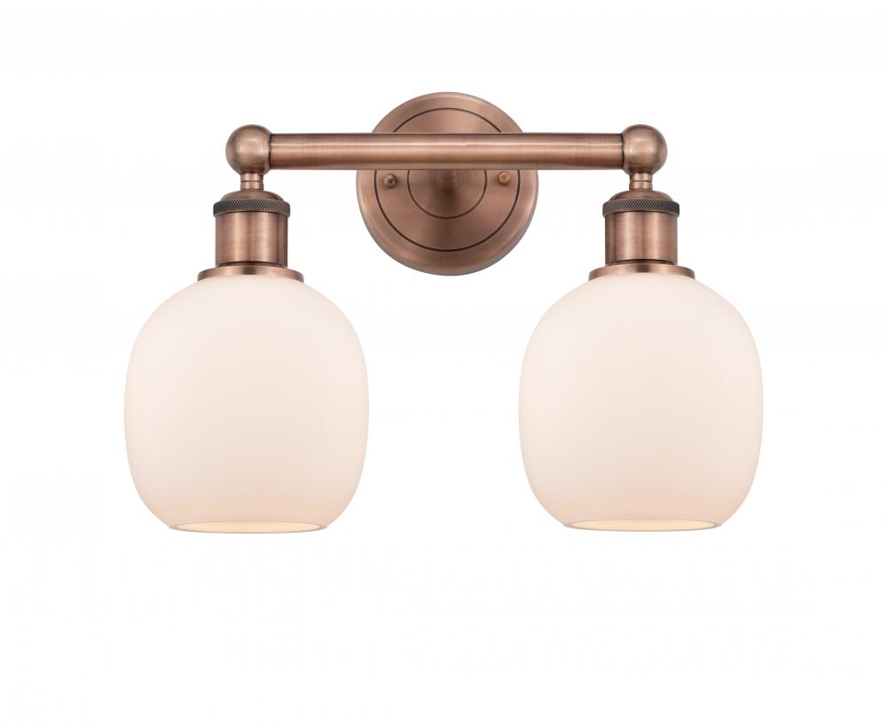 Belfast - 2 Light - 15 inch - Antique Copper - Bath Vanity Light