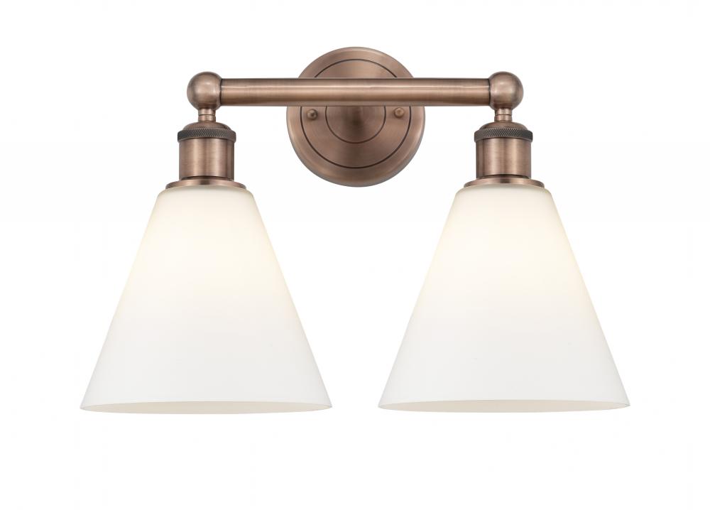 Berkshire - 2 Light - 17 inch - Antique Copper - Bath Vanity Light