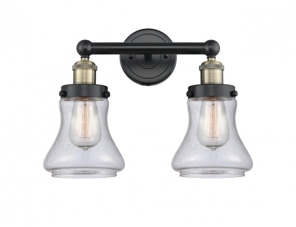 Bellmont - 2 Light - 15 inch - Black Antique Brass - Bath Vanity Light