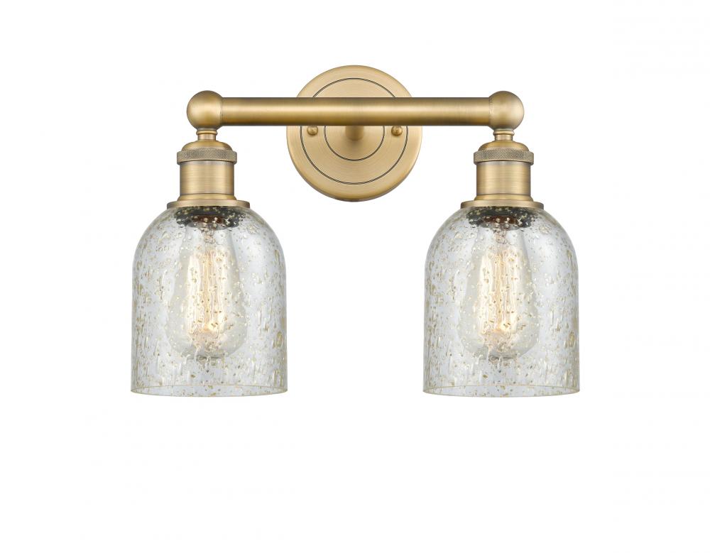 Caledonia - 2 Light - 14 inch - Brushed Brass - Bath Vanity Light