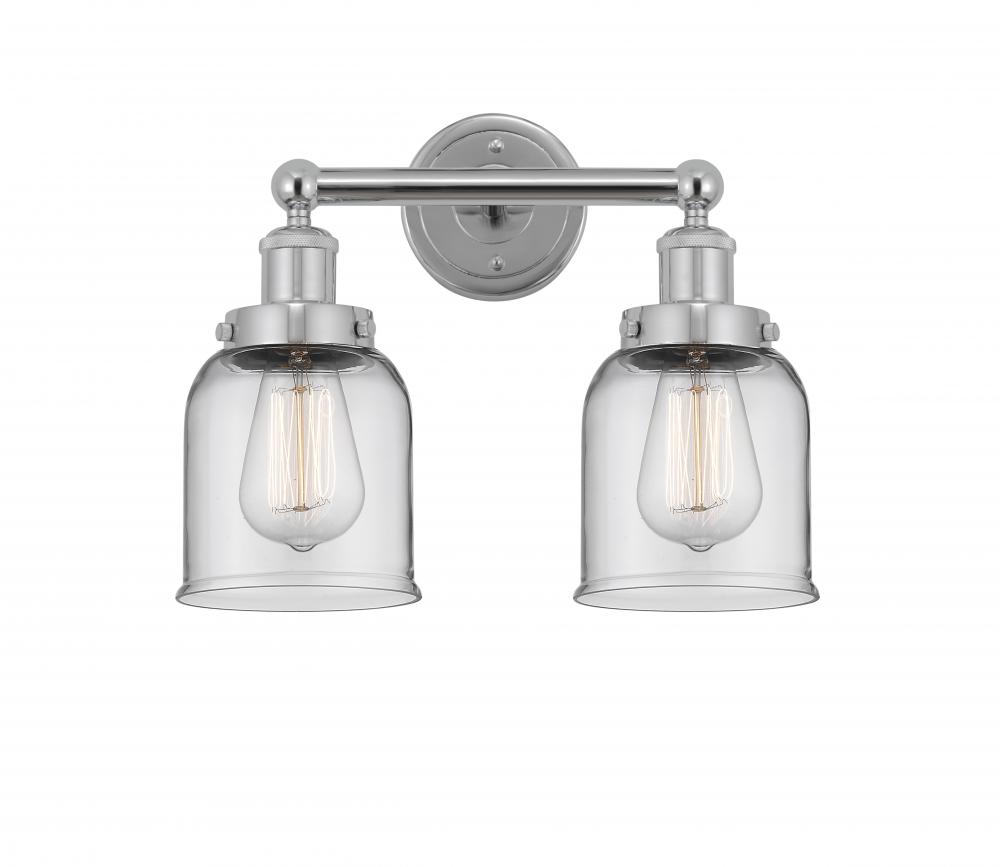 Bell - 2 Light - 14 inch - Polished Chrome - Bath Vanity Light