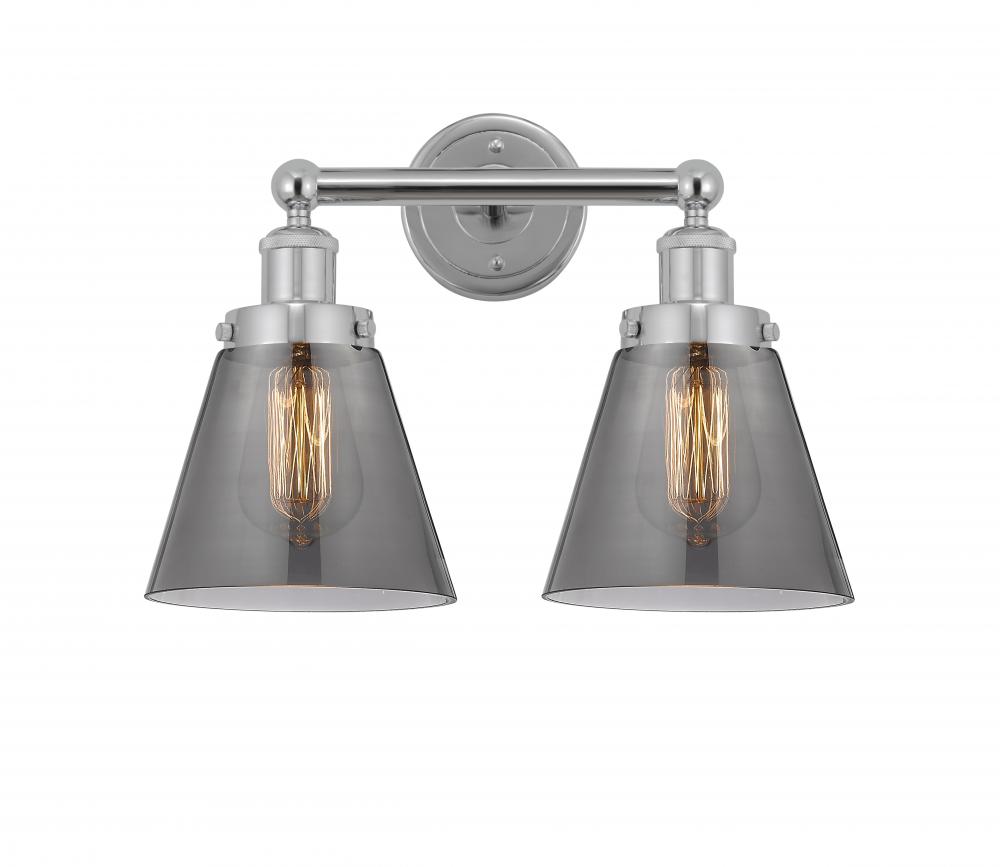 Cone - 2 Light - 15 inch - Polished Chrome - Bath Vanity Light