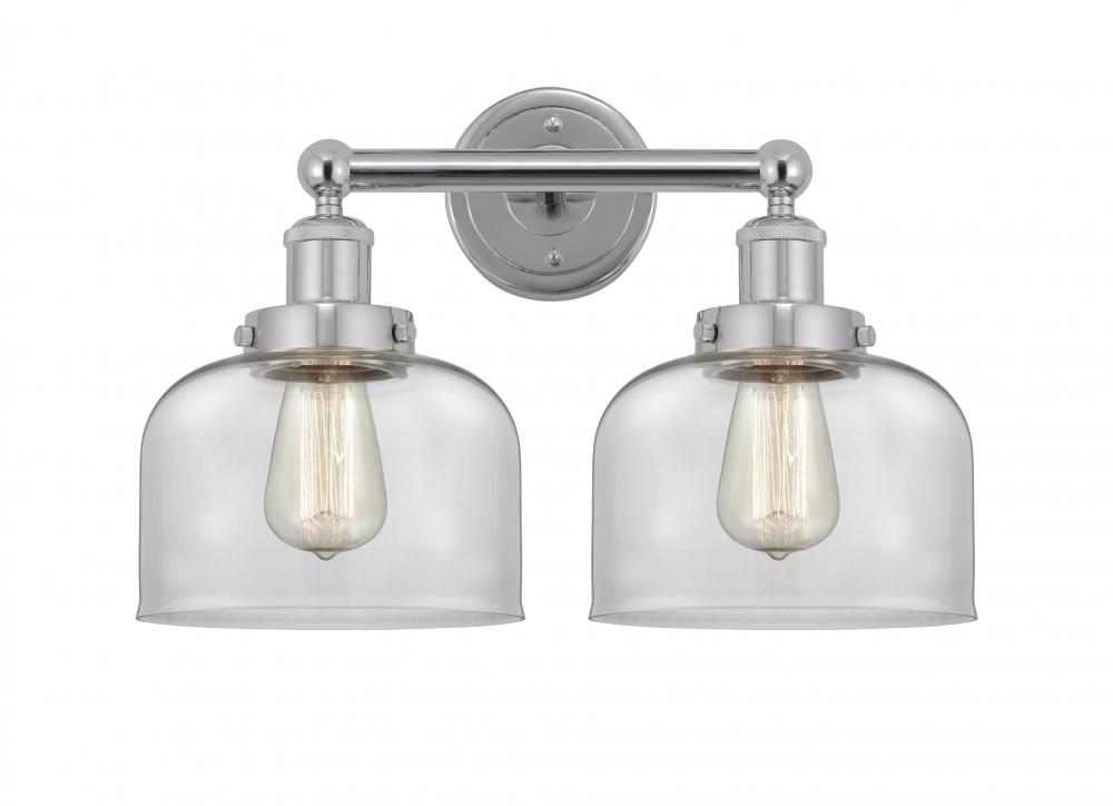 Bell - 2 Light - 17 inch - Polished Chrome - Bath Vanity Light