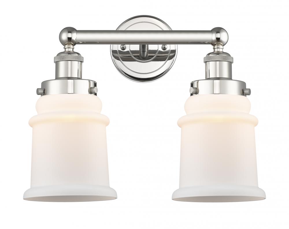 Canton - 2 Light - 15 inch - Polished Nickel - Bath Vanity Light