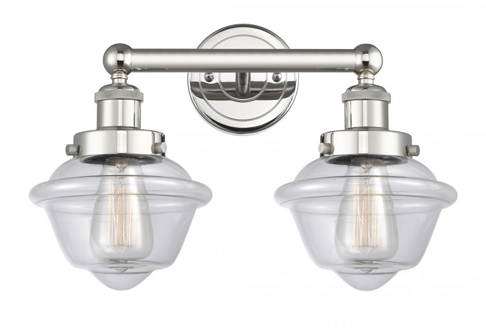 Oxford - 2 Light - 16 inch - Polished Nickel - Bath Vanity Light