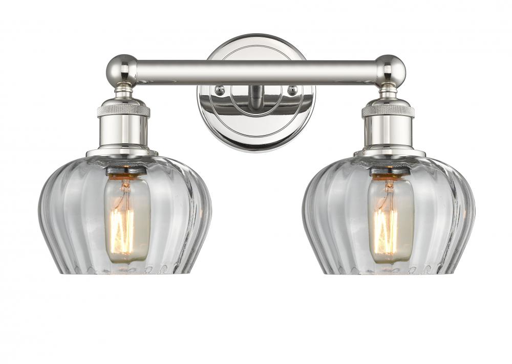 Fenton - 2 Light - 16 inch - Polished Nickel - Bath Vanity Light