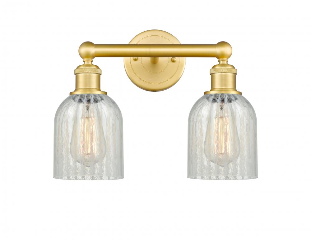 Caledonia - 2 Light - 14 inch - Satin Gold - Bath Vanity Light