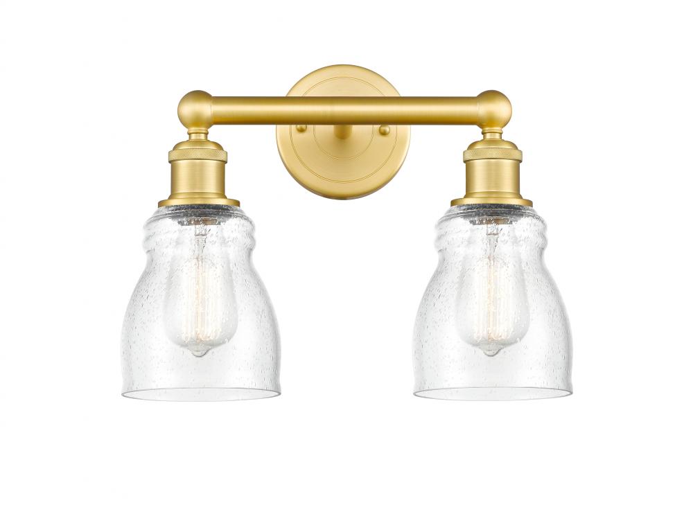 Ellery - 2 Light - 14 inch - Satin Gold - Bath Vanity Light