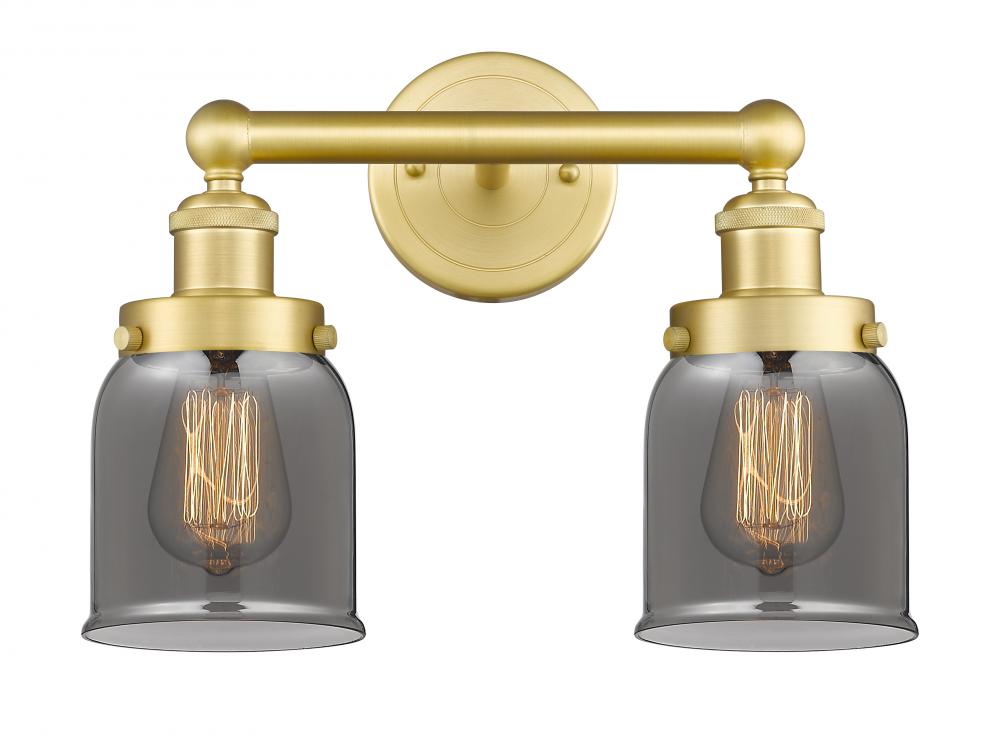 Bell - 2 Light - 14 inch - Satin Gold - Bath Vanity Light