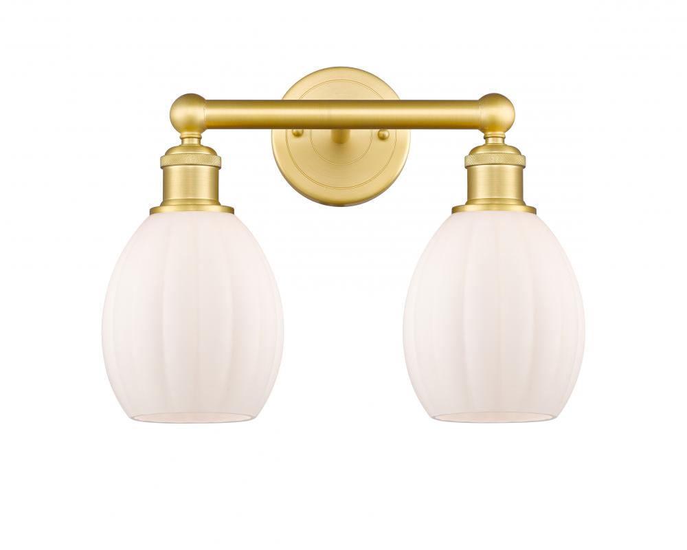 Eaton - 2 Light - 15 inch - Satin Gold - Bath Vanity Light