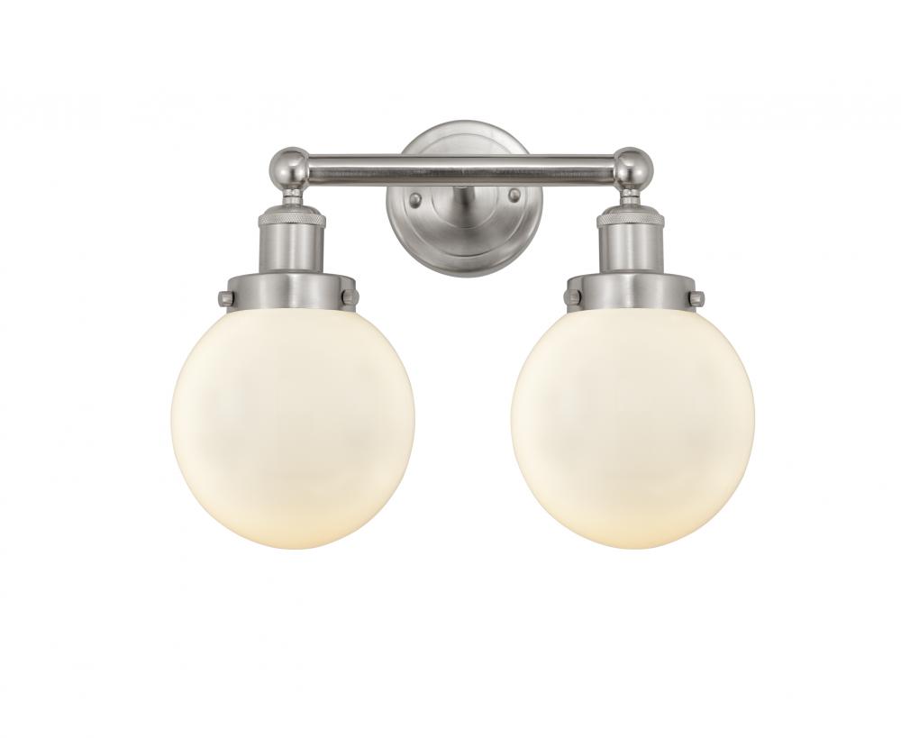 Beacon - 2 Light - 15 inch - Brushed Satin Nickel - Bath Vanity Light