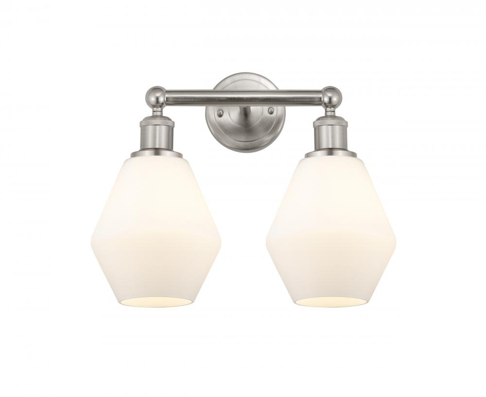 Cindyrella - 2 Light - 15 inch - Brushed Satin Nickel - Bath Vanity Light