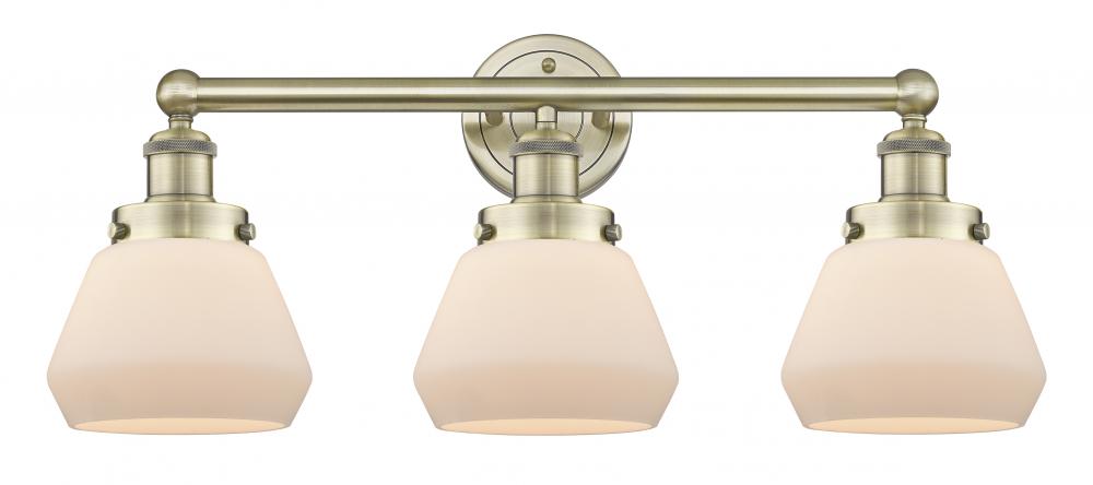 Fulton - 3 Light - 25 inch - Antique Brass - Bath Vanity Light