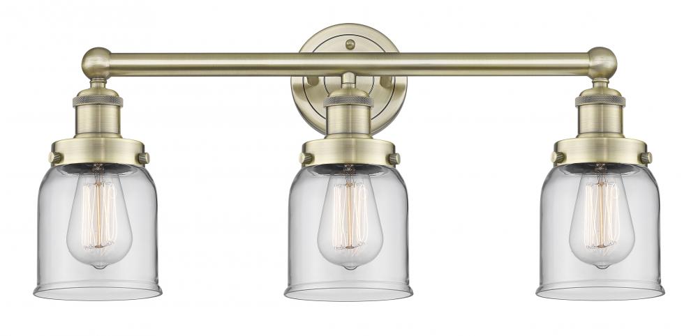 Bell - 3 Light - 23 inch - Antique Brass - Bath Vanity Light