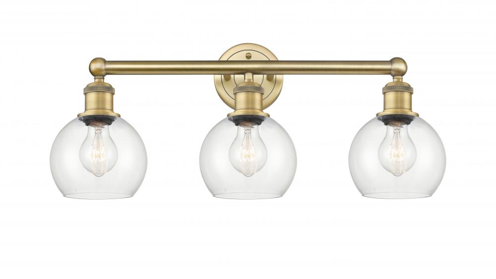 Athens - 3 Light - 24 inch - Brushed Brass - Bath Vanity Light