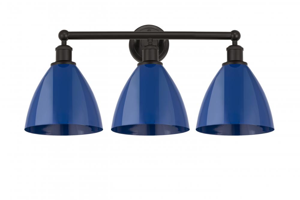 Plymouth - 3 Light - 26 inch - Oil Rubbed Bronze - Bath Vanity Light