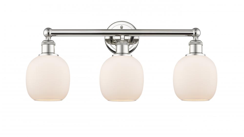 Belfast - 3 Light - 24 inch - Polished Nickel - Bath Vanity Light