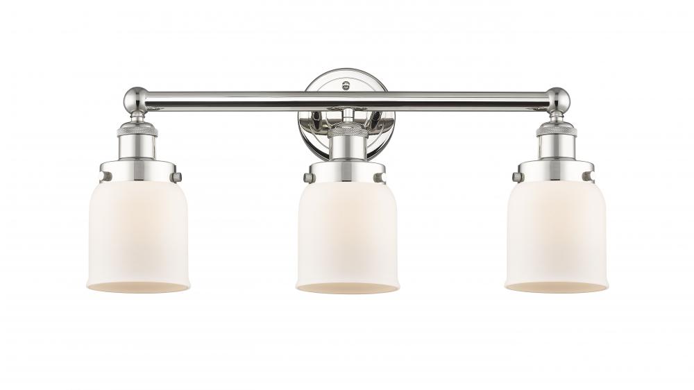 Bell - 3 Light - 23 inch - Polished Nickel - Bath Vanity Light