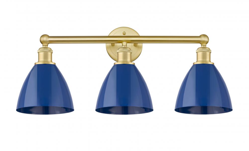 Plymouth - 3 Light - 26 inch - Satin Gold - Bath Vanity Light