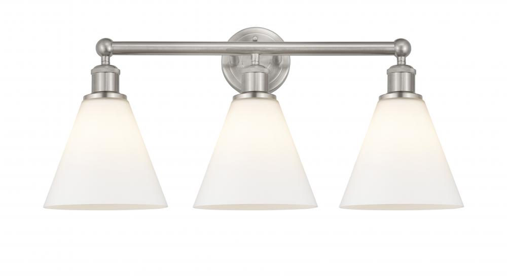 Berkshire - 3 Light - 26 inch - Satin Nickel - Bath Vanity Light