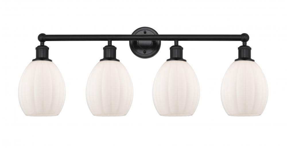 Eaton - 4 Light - 33 inch - Matte Black - Bath Vanity Light