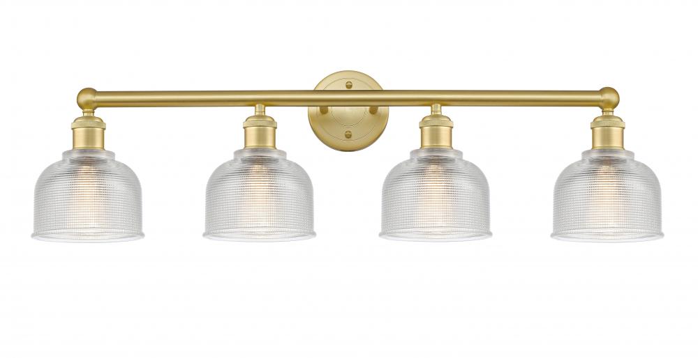 Dayton - 4 Light - 33 inch - Satin Gold - Bath Vanity Light