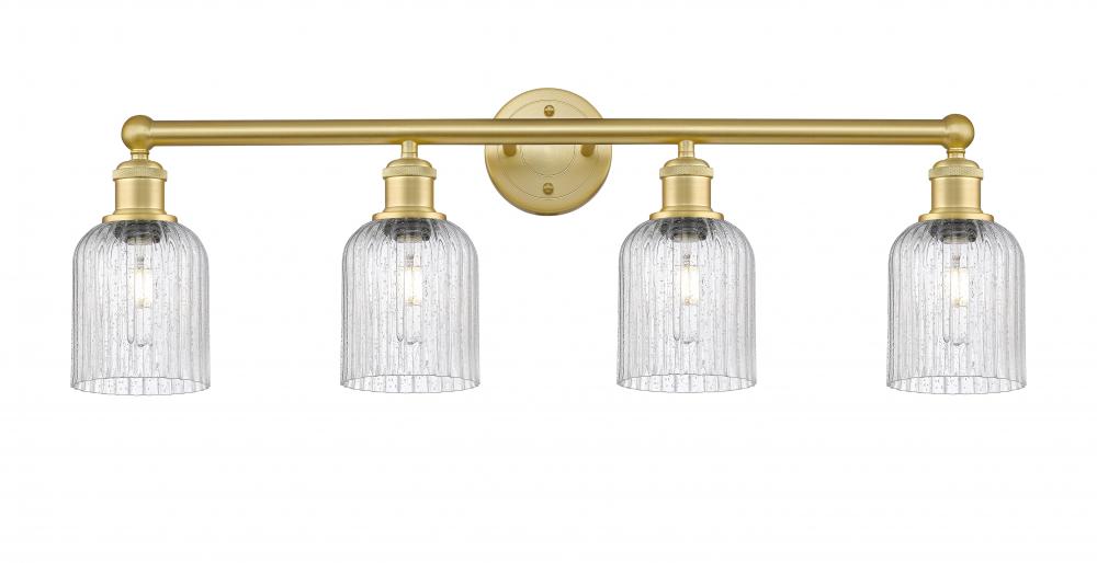 Bridal Veil - 4 Light - 32 inch - Satin Gold - Bath Vanity Light