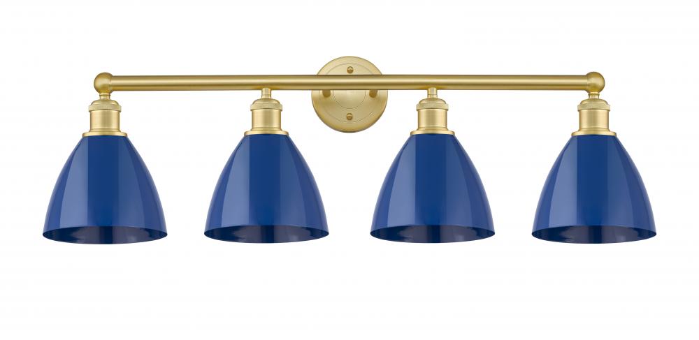 Plymouth - 4 Light - 35 inch - Satin Gold - Bath Vanity Light